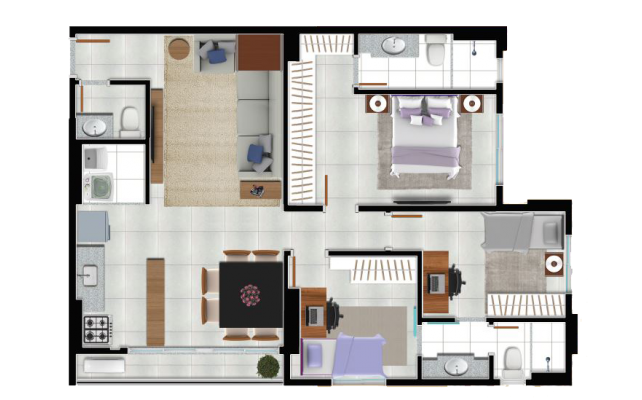3Q 90m²