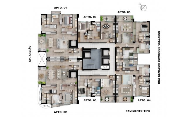 Pavimento Tipo - 4° ao 31° pavimento