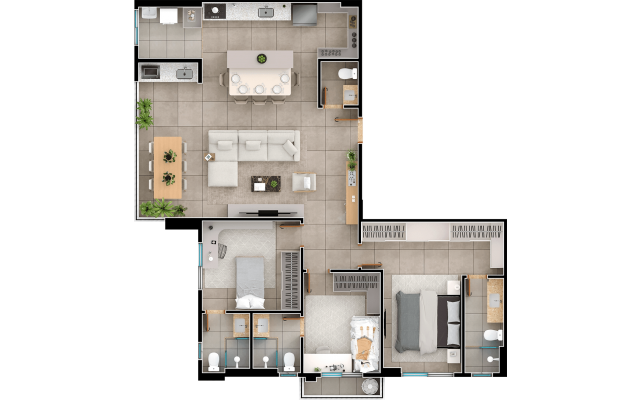 3 suítes - 119m² - final 01 A