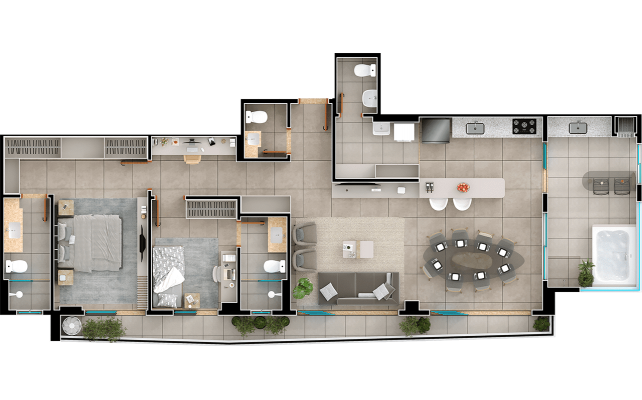 Penthouse - 3 suítes - 124m² - final 04