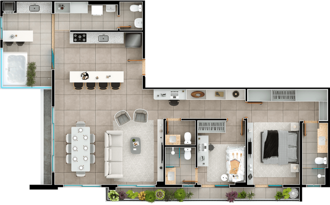 Penthouse - 3 suítes - 126m² - final 01