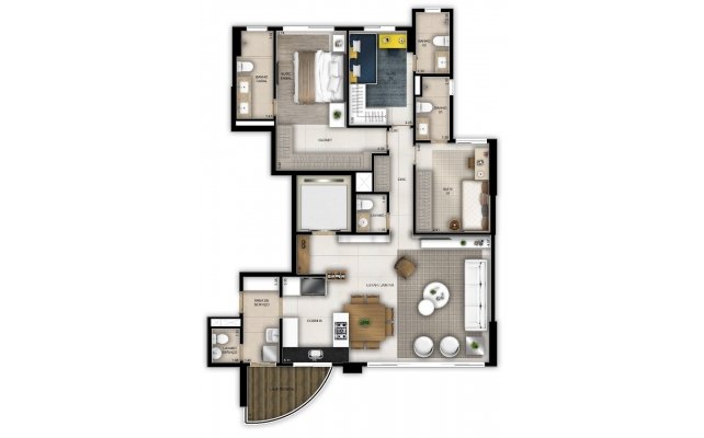 Planta 116m²
