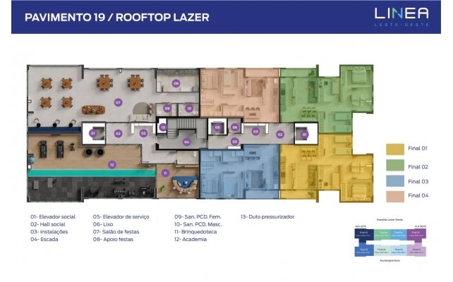 PAVIMENTO 19/  ROOFTOP LAZER
