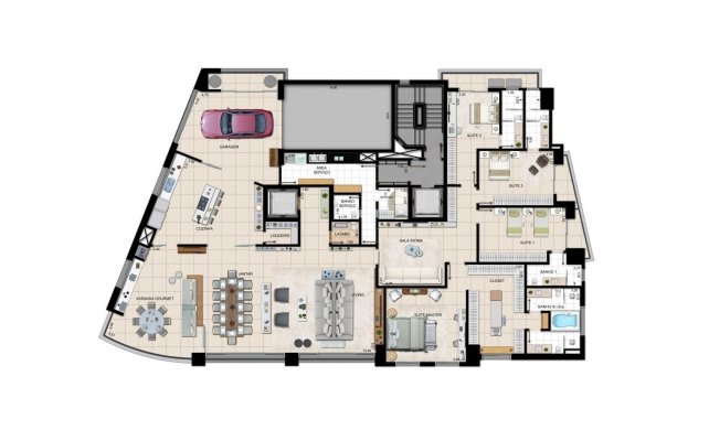 4 suítes - 404 m² com personalização
