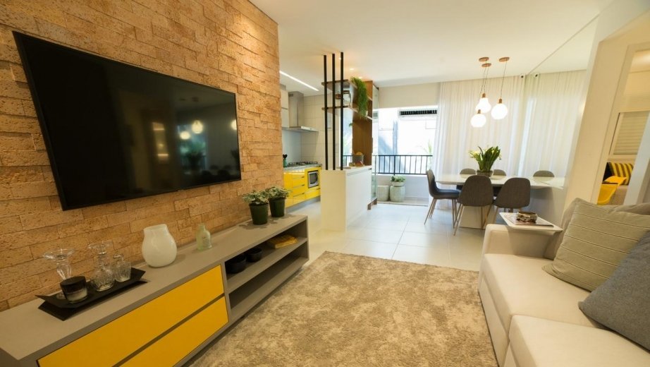 Sala tv apto 90m²