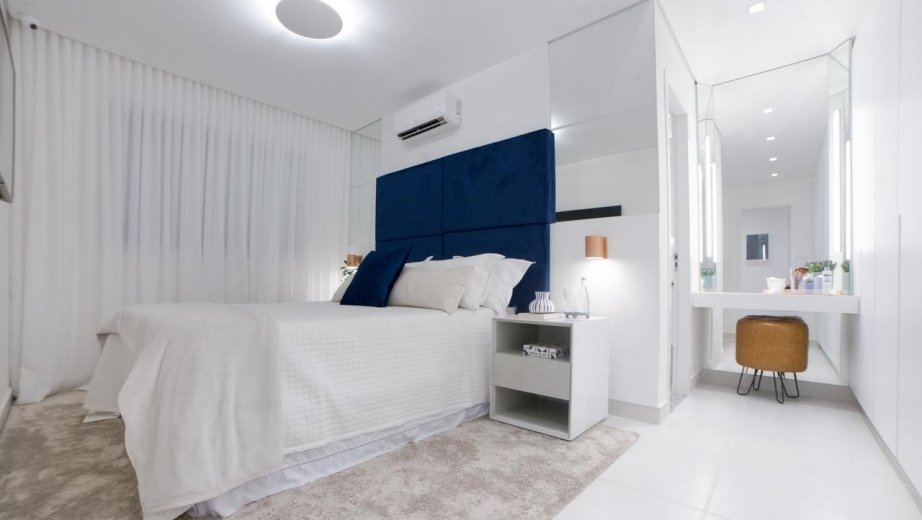 Suíte casal apto 90m²
