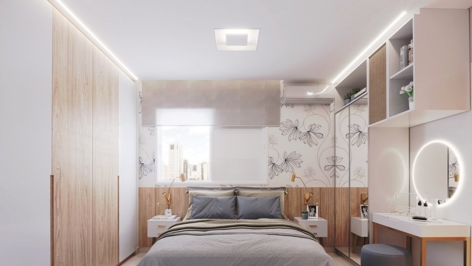 Suíte apartamento 2Q 55,93m²