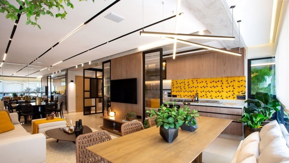 Decorado 121m² - integração varanda gourmet e estar
